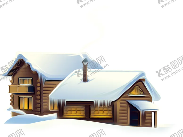 编号：82864901300854146925【酷图网】源文件下载-大雪覆盖的小屋