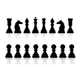 国际象棋剪影矢量素材