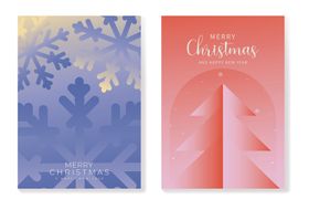 圣诞主题精美贺卡设计