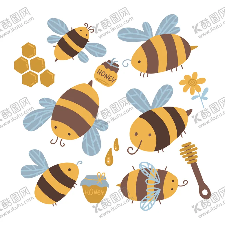 编号：35504506250309475767【酷图网】源文件下载-蜜蜂
