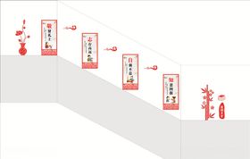 校园楼梯文化墙