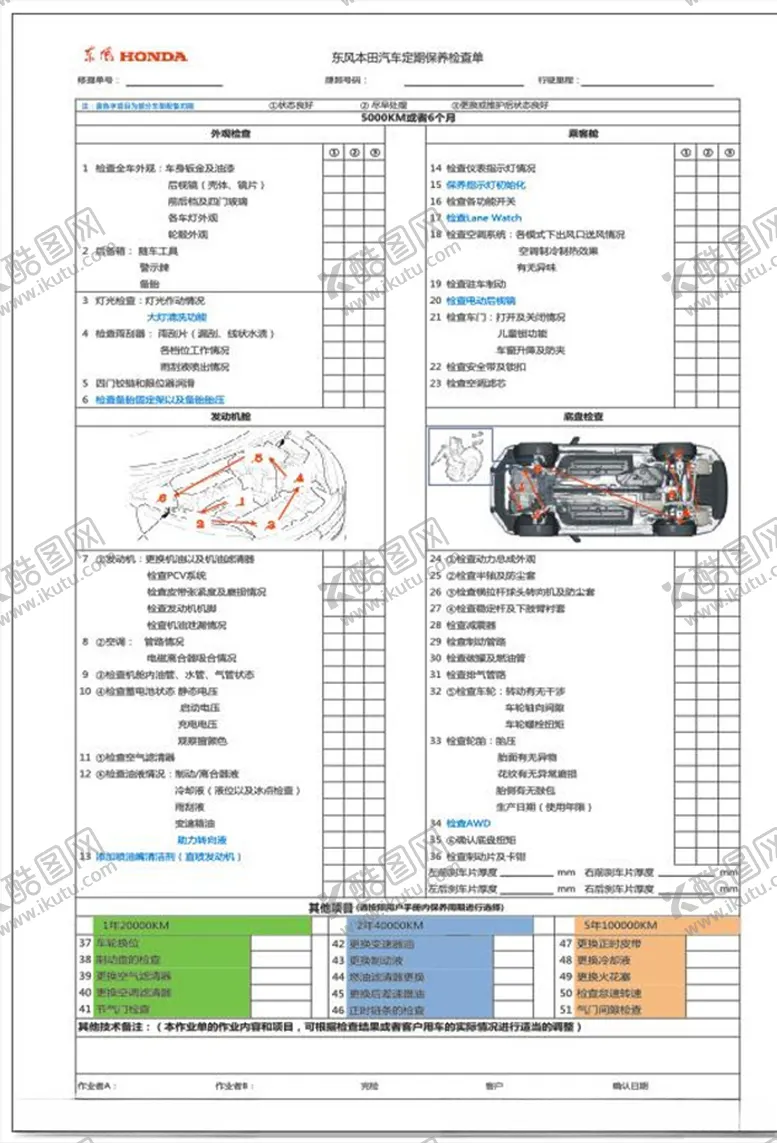 编号：35627904200827406239【酷图网】源文件下载-定期保养检查单