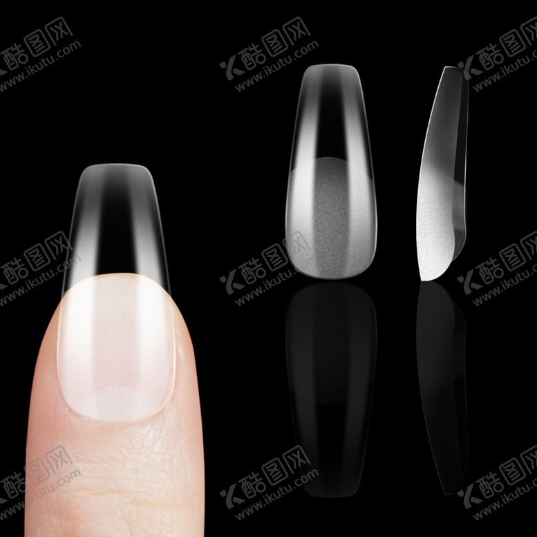 编号：27751603010038279198【酷图网】源文件下载-美甲基础款透明指甲片