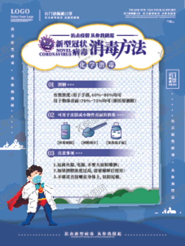 编号：51540410051119285196【酷图网】源文件下载-原创酒精瓶消毒液使用方法海报