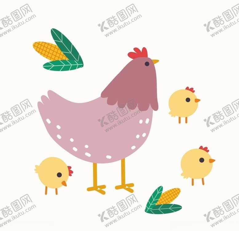 编号：76579910171626123934【酷图网】源文件下载-卡通小鸡