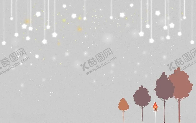 编号：75432012180423141496【酷图网】源文件下载-简约卡通星空背景墙
