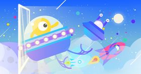 太空宇宙主题插画