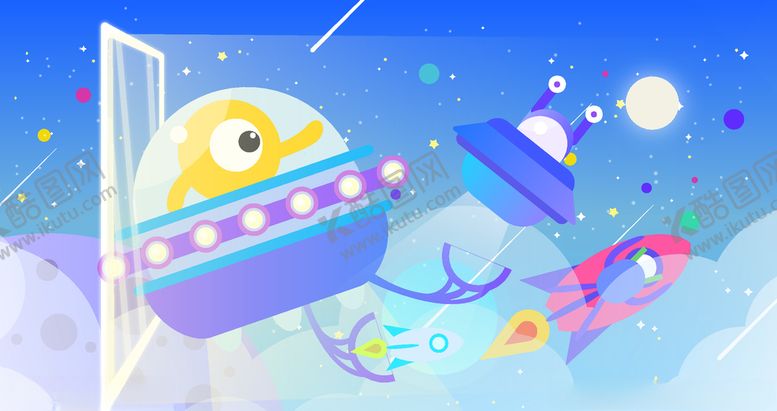 编号：84797207071756506758【酷图网】源文件下载-太空宇宙主题插画