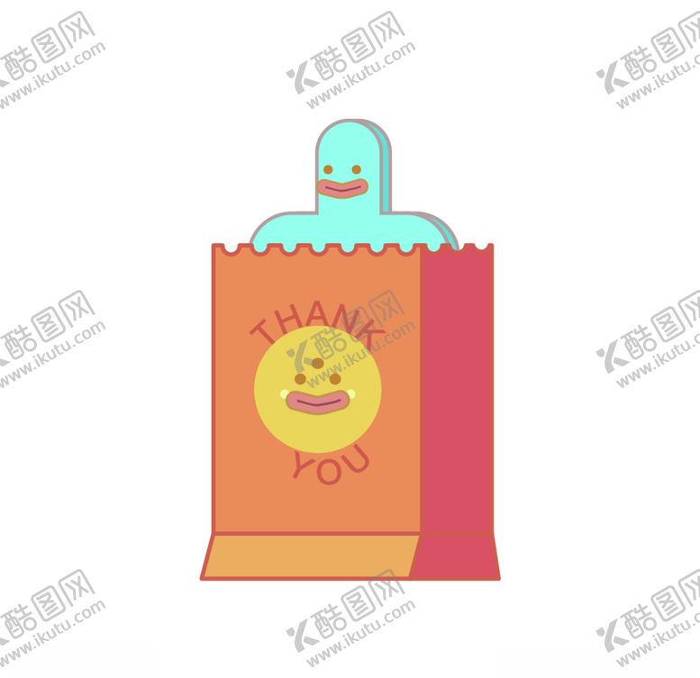 编号：63636407071248299642【酷图网】源文件下载-卡通人物手绘袋子