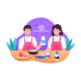 家庭料理做饭菜用厨房厨师