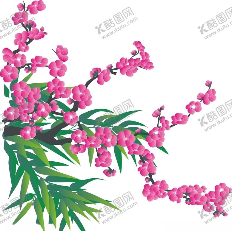 编号：56899510180318358291【酷图网】源文件下载-竹子梅花