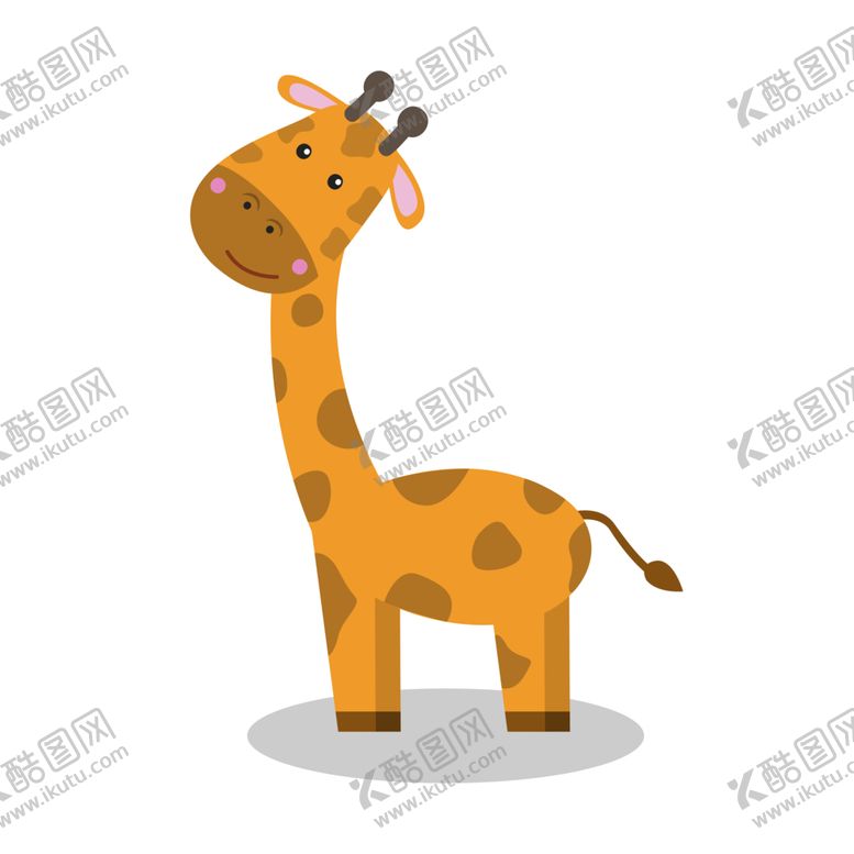 编号：61697106180841457629【酷图网】源文件下载-卡通长颈鹿