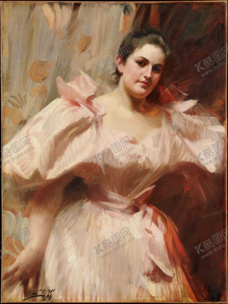 编号：69275410201812147158【酷图网】源文件下载-人物形象装饰油画