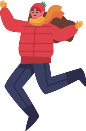 冬装服保暖穿的人