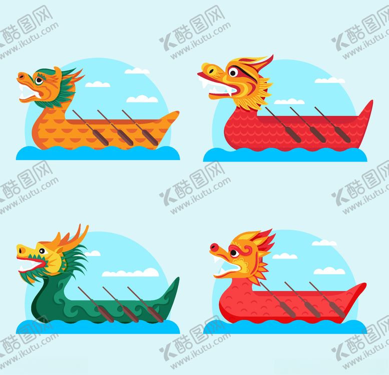 编号：69363607070111199840【酷图网】源文件下载-矢量端午龙舟