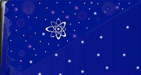 蓝色白线星星科技背景素材