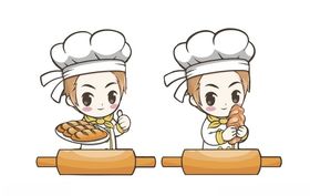 卡通厨师