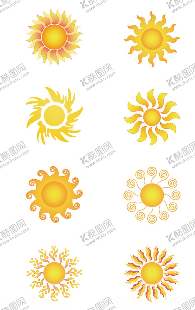 编号：59757409240821429841【酷图网】源文件下载-太阳卡通图标