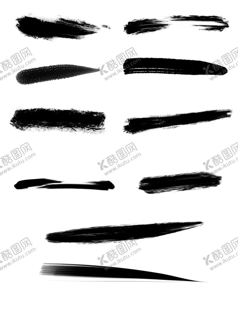 编号：40253907082350364684【酷图网】源文件下载-水墨素材毛笔画素材墨迹素材