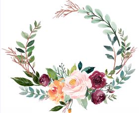 植物花环图案设计