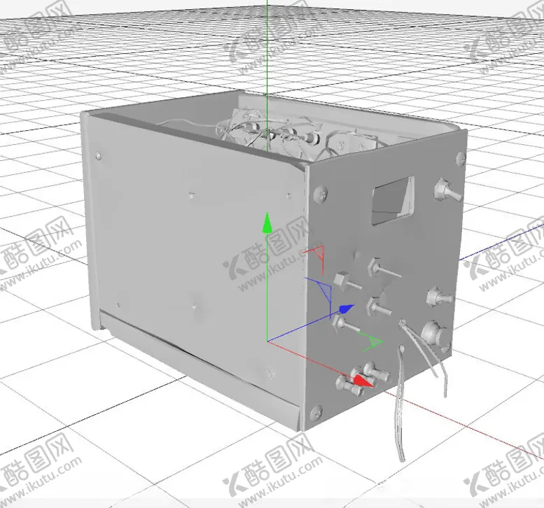 编号：70333502131410161007【酷图网】源文件下载-C4D模型电箱