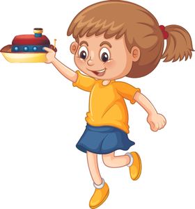 卡通儿童小孩手绘节素材可爱