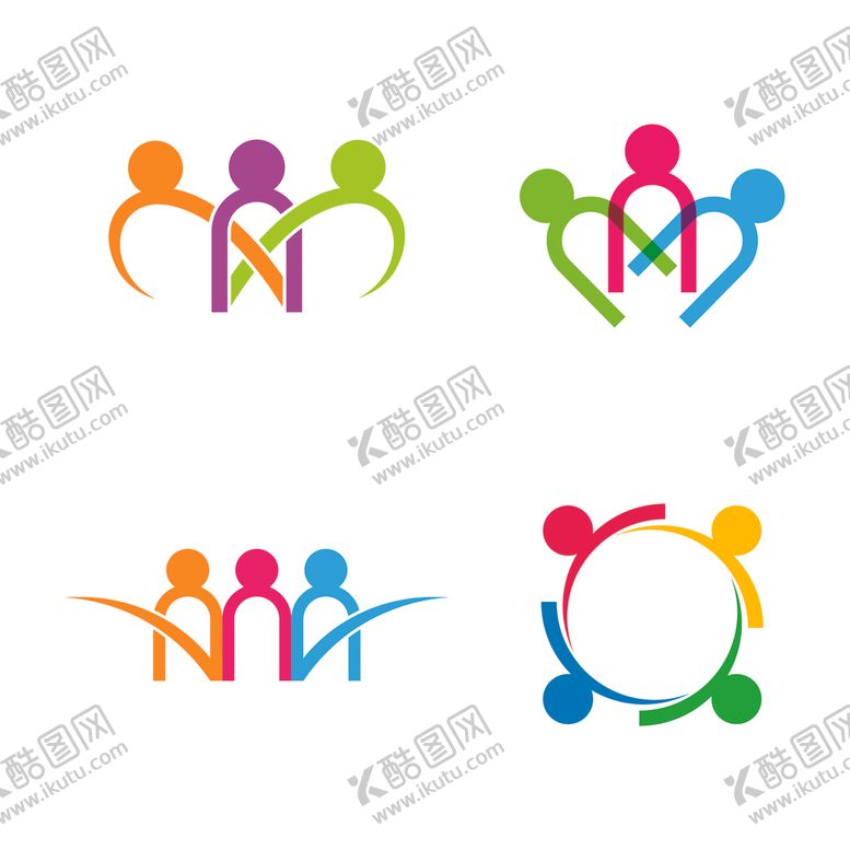 编号：75373103150540309030【酷图网】源文件下载-抽象人物图标