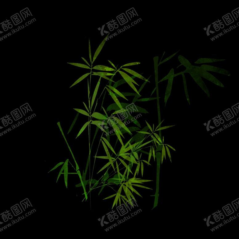 编号：17643603221213476930【酷图网】源文件下载-绿色的竹子竹叶透明图层免扣图
