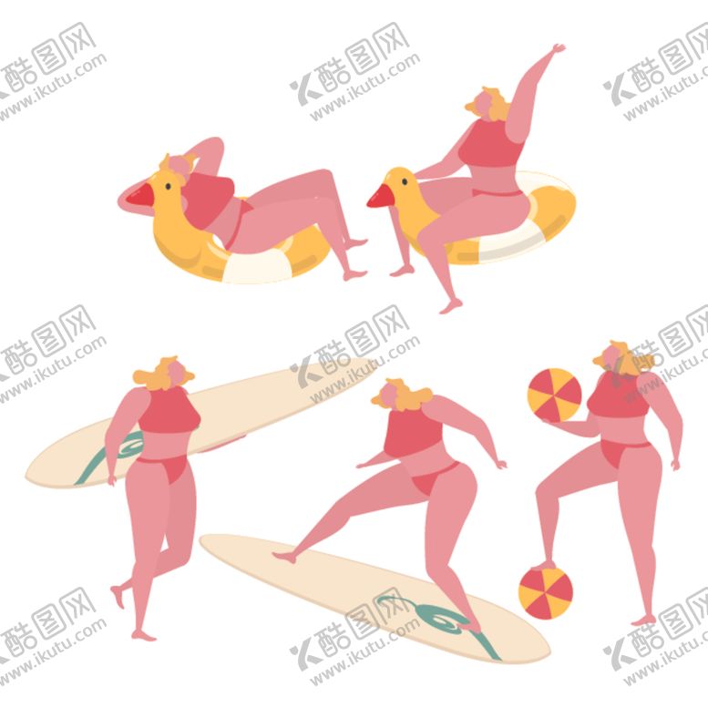 编号：32787009201915363812【酷图网】源文件下载-扁平人物插画