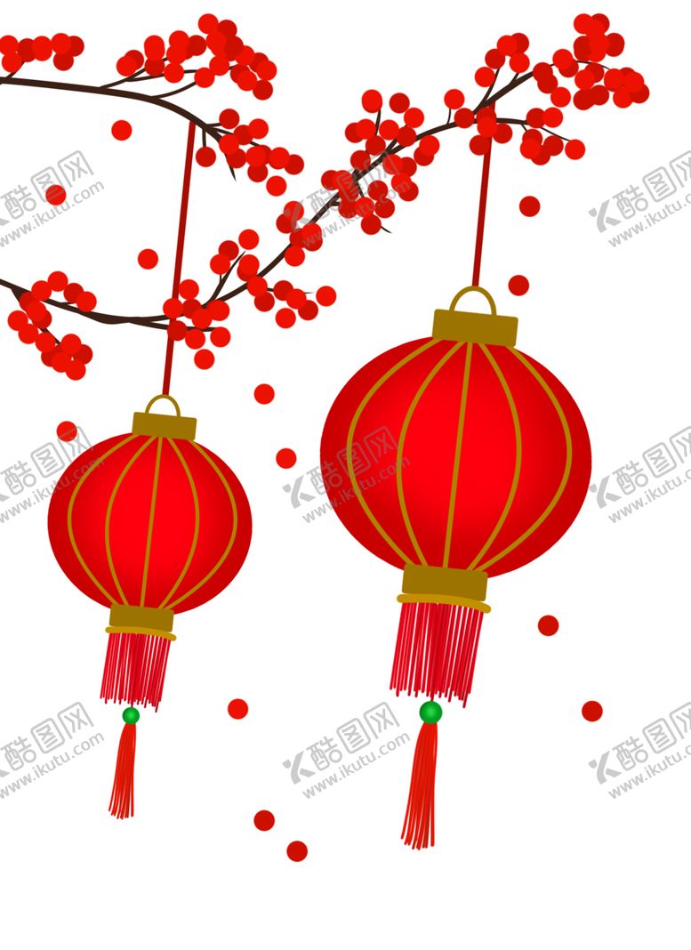 编号：69233301310207323026【酷图网】源文件下载-红灯笼喜庆新年