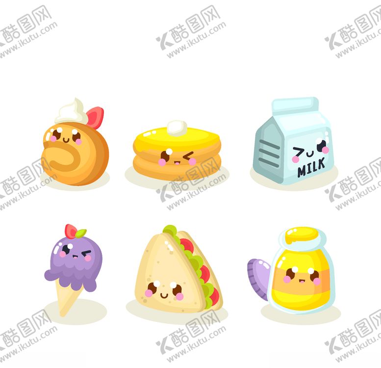 编号：16127009251427132161【酷图网】源文件下载-可爱食物