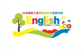 英语培训形象墙