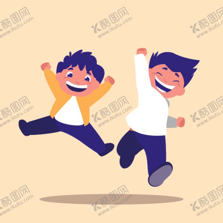 编号：85111510012035094887【酷图网】源文件下载-快乐人物孩子插画