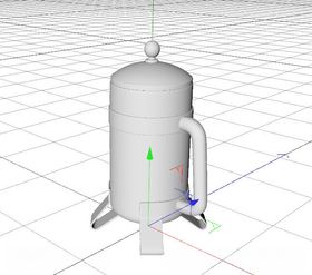 C4D模型法式压滤壶