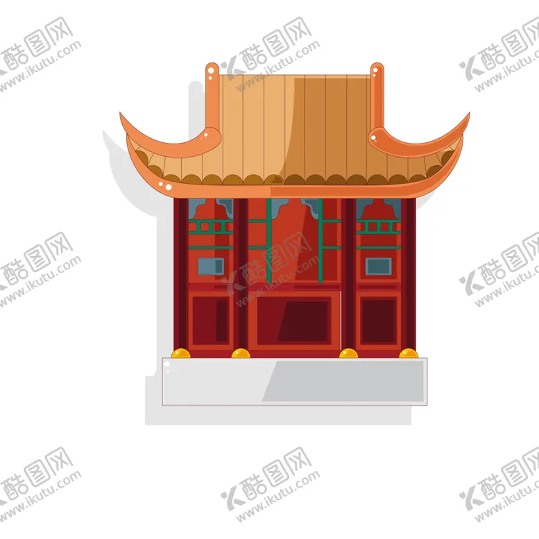 编号：18318706242044466932【酷图网】源文件下载-手绘古建筑