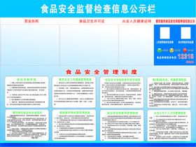 食品安全公示栏