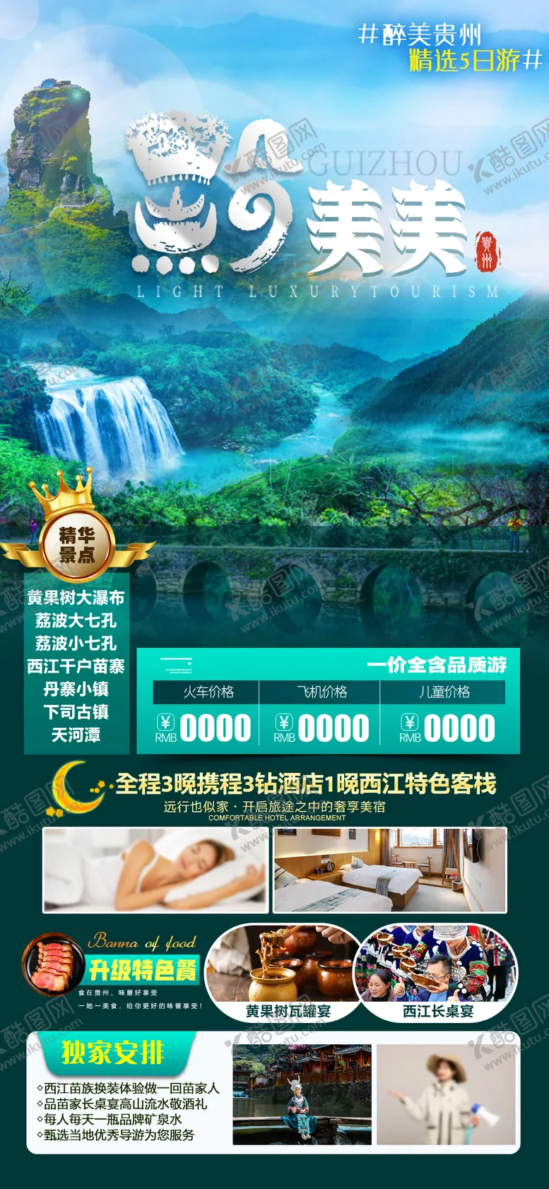 编号：74534401121204221433【酷图网】源文件下载-贵州旅游海报 
