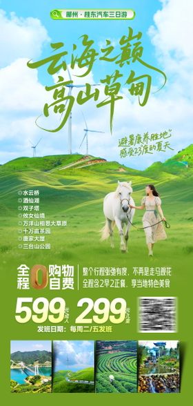 云海之巅旅游海报
