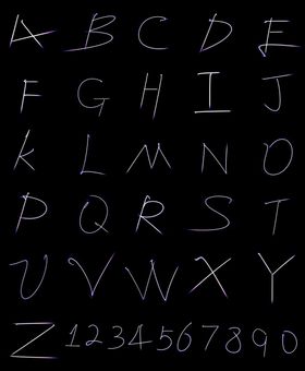 光线的字母