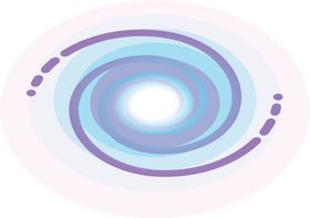 宇宙星空宇航员飞船插画图片