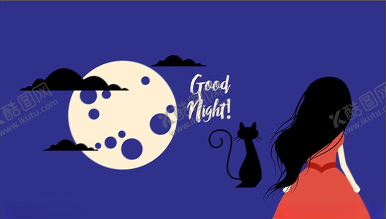 编号：67087609210110046430【酷图网】源文件下载-晚安女孩