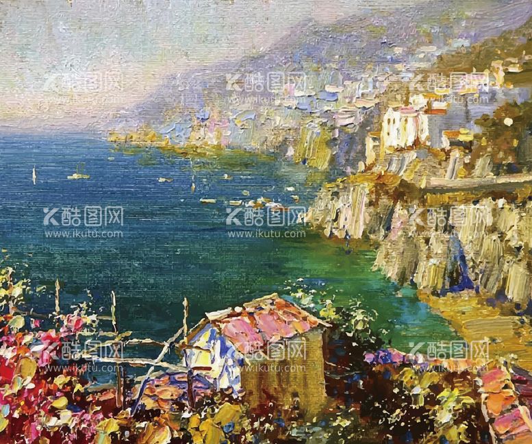 编号：60841710080159274095【酷图网】源文件下载-风景田园装饰油画