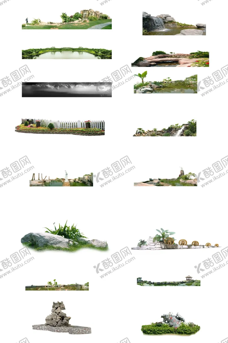 编号：21365307070250421995【酷图网】源文件下载-公园建筑素材