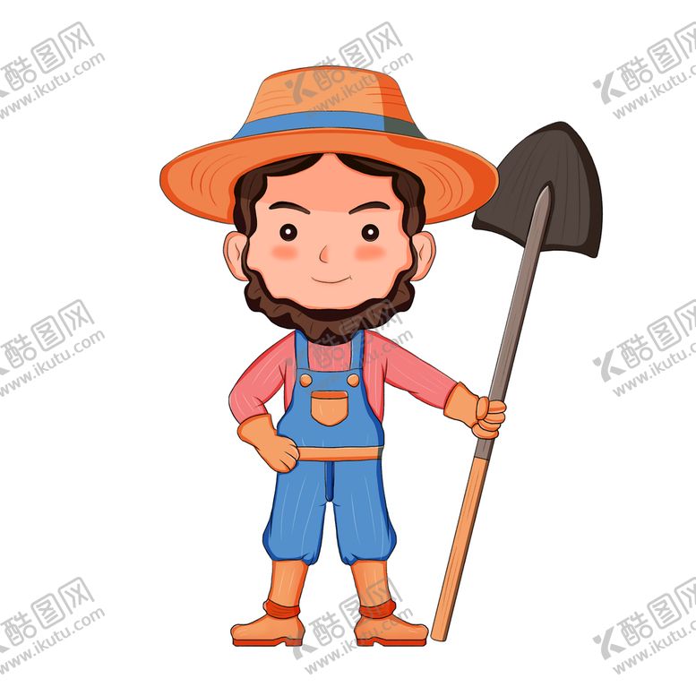 编号：75369110040427334138【酷图网】源文件下载-卡通农民
