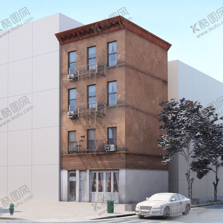 编号：26821702181120482154【酷图网】源文件下载-C4D模型建筑物