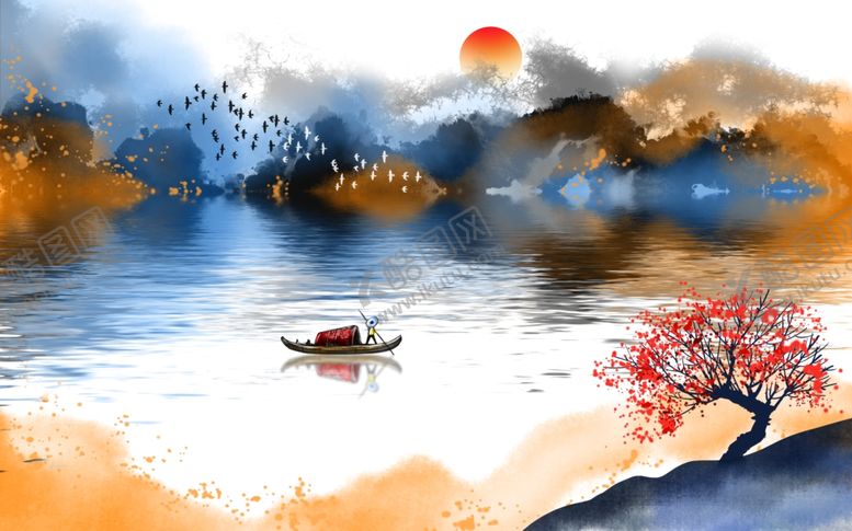 编号：28444905081914197952【酷图网】源文件下载-山水画