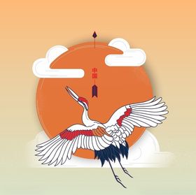 国潮仙鹤