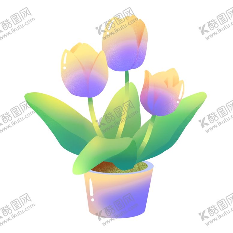 编号：56319006260109431520【酷图网】源文件下载-郁金香插画