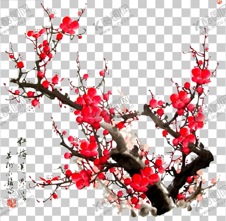 编号：83037106271049437192【酷图网】源文件下载-透明底梅花