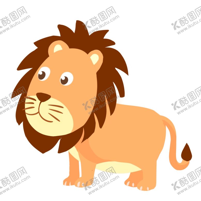 卡通狮子培训机构兴趣班绘画